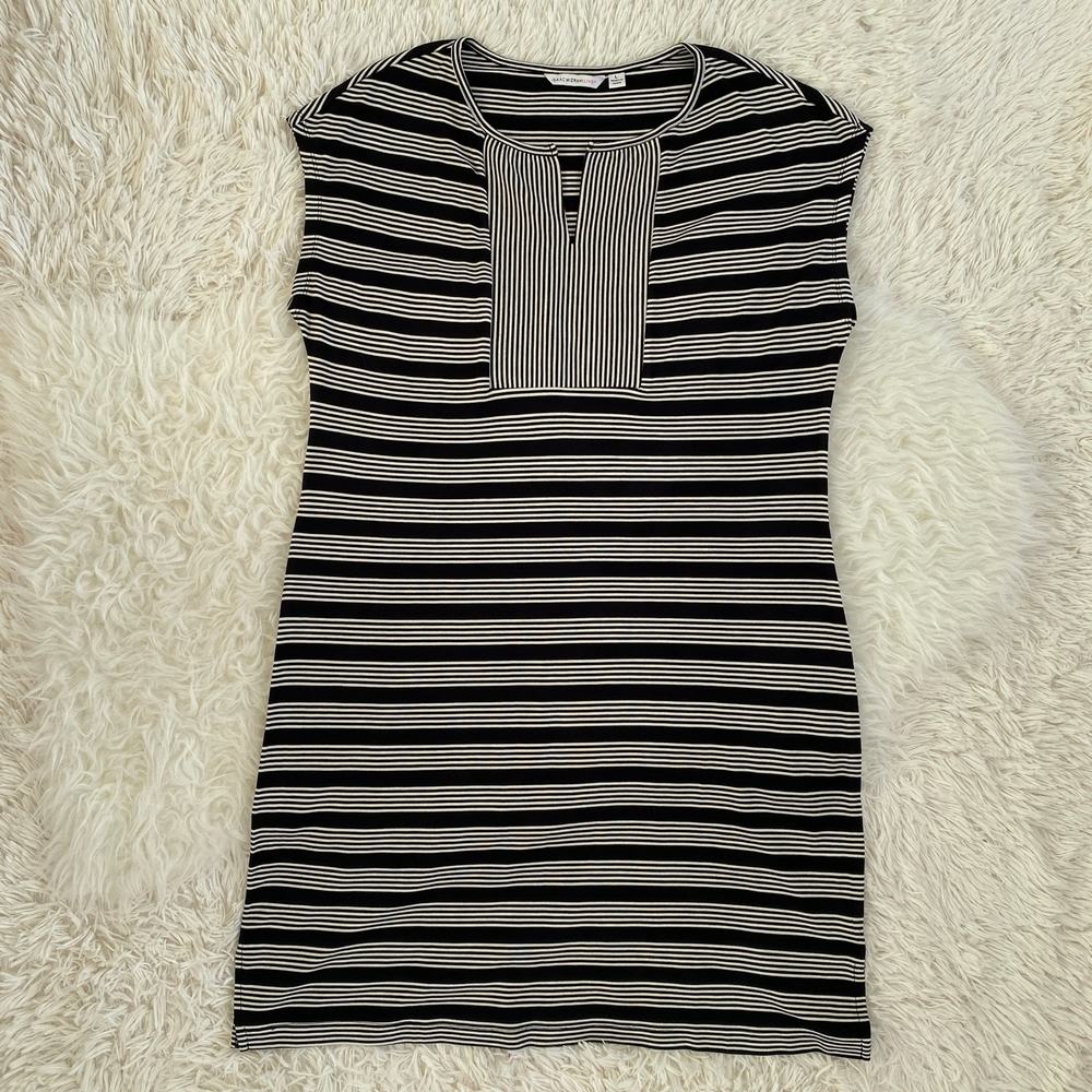 Isaac Mizrahi Live Striped Knit Sheath Dress, size L